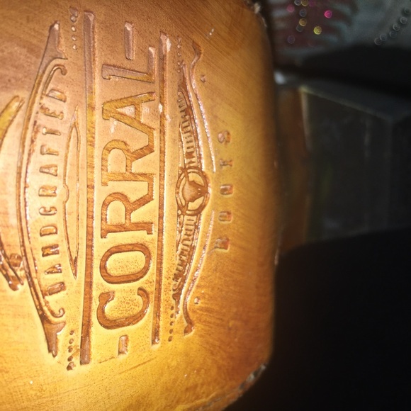 Glitz Corral leather boots ladies size 7 wings super sexy chic boots - Picture 7 of 8